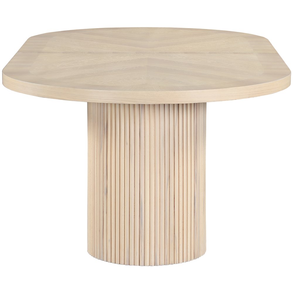 Belinda Natural Oak Veneer Dining Table. Picture 11