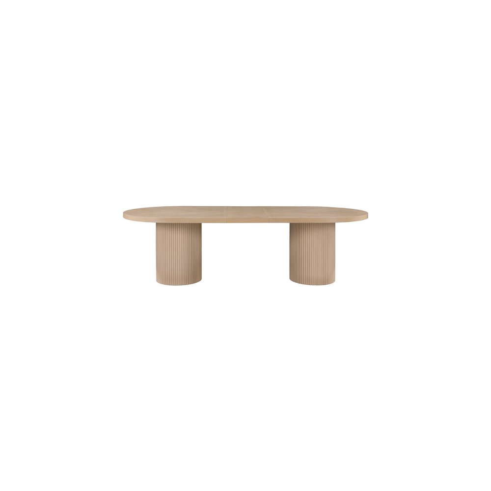 Belinda Natural Oak Veneer Dining Table. Picture 5