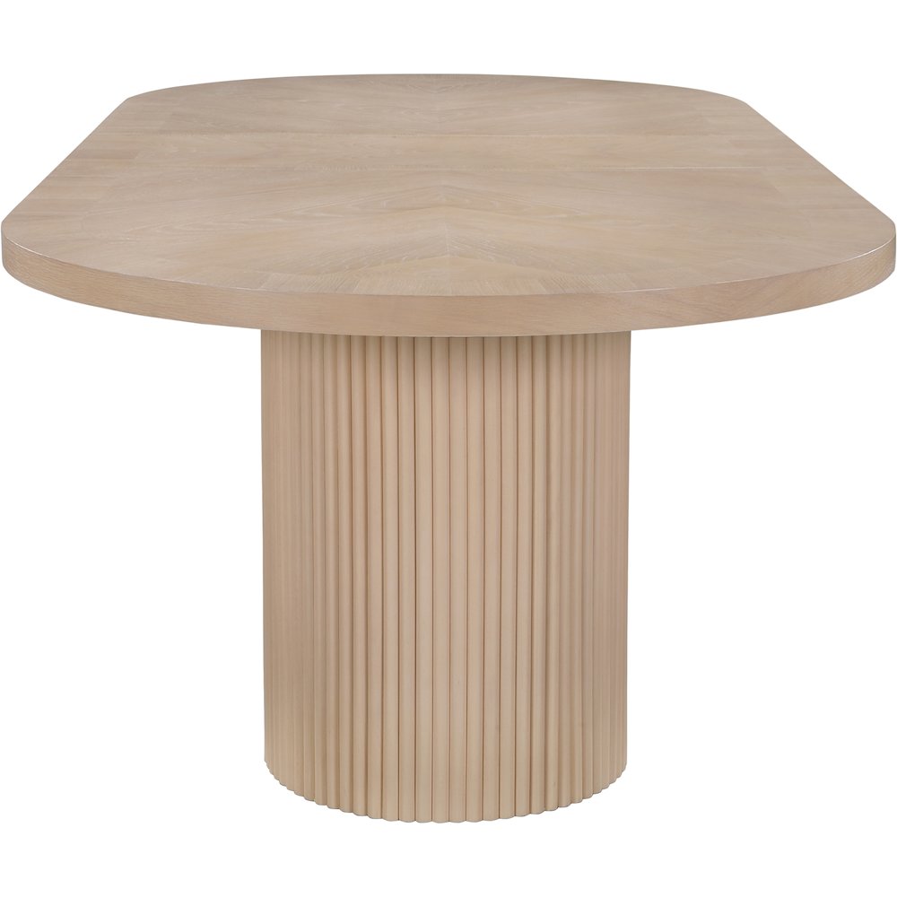 Belinda Natural Oak Veneer Dining Table. Picture 8