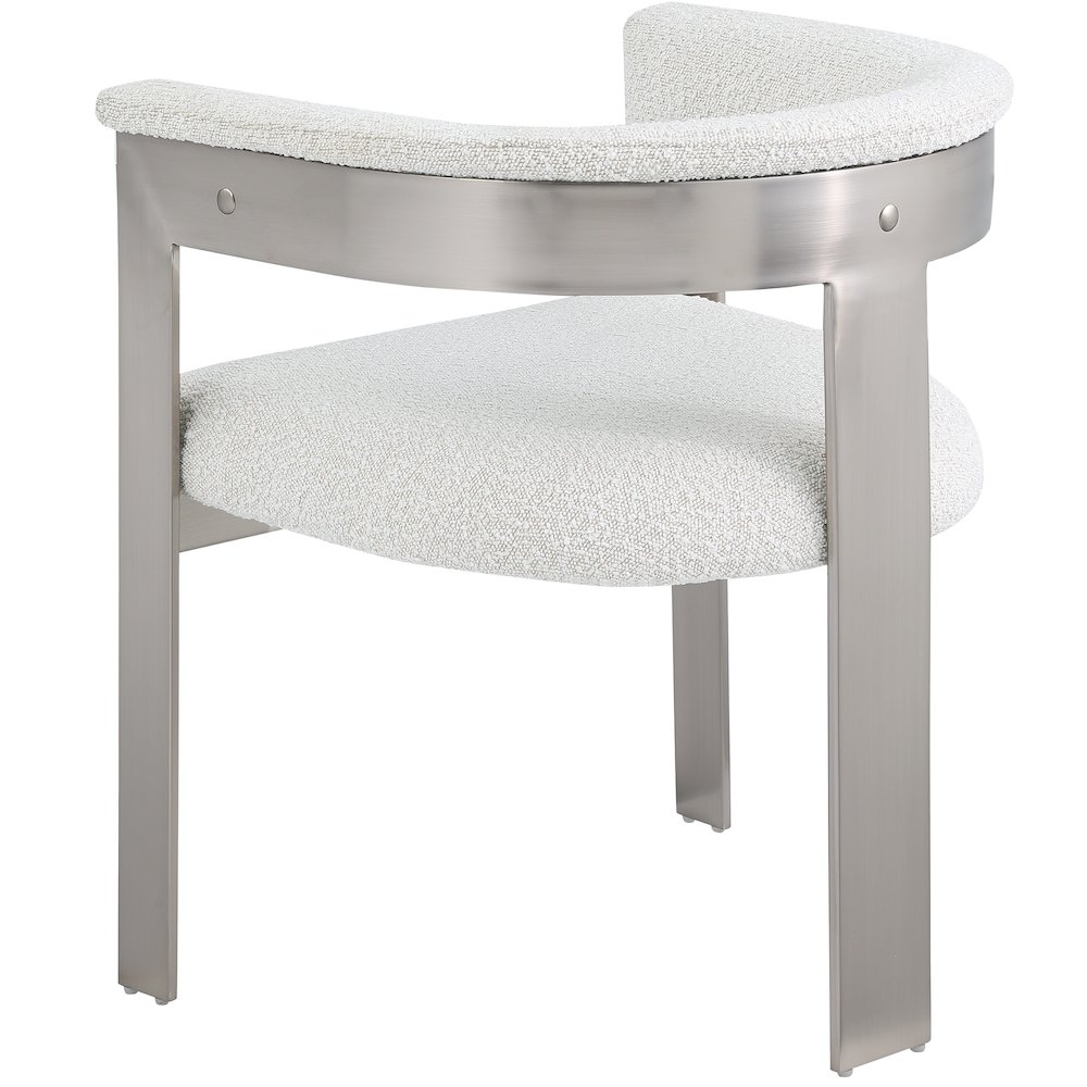 Romeo Cream Boucle Fabric Dining Chair, Set of 2. Picture 5