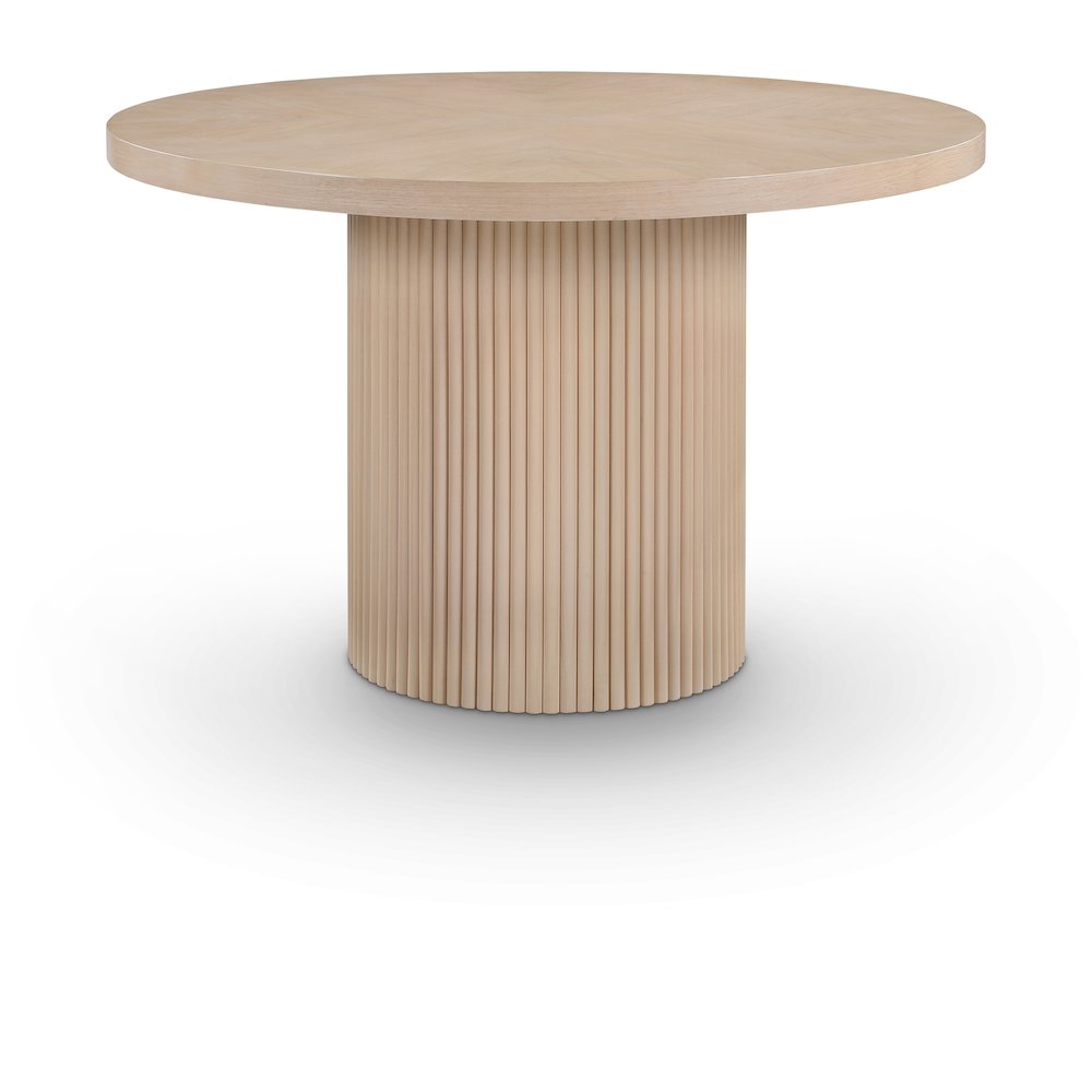 Belinda Natural Oak Veneer Dining Table. Picture 1