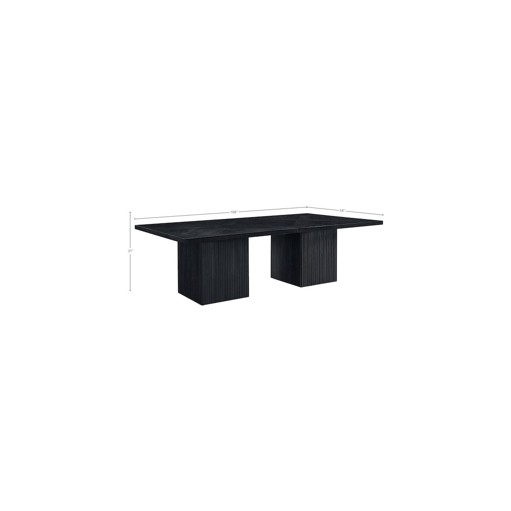 Belinda Black Modular Dining Table. Picture 6