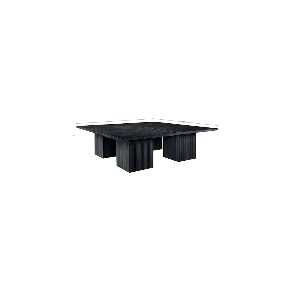 Belinda Black Modular Dining Table. Picture 5