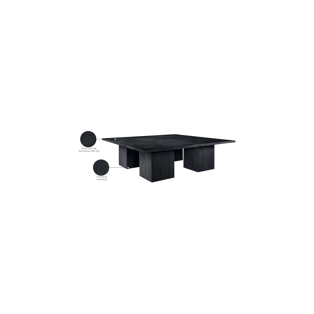 Belinda Black Modular Dining Table. Picture 6