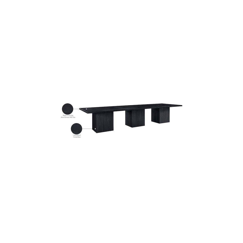 Belinda Black Modular Dining Table. Picture 7