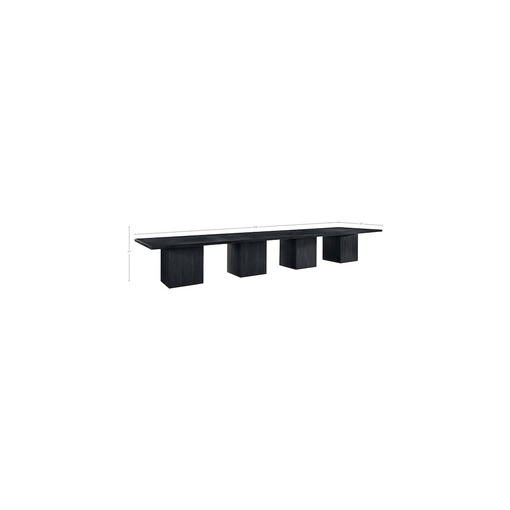 Belinda Black Modular Dining Table. Picture 6
