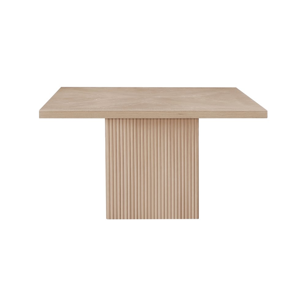 Belinda Natural Oak Veneer Dining Table. Picture 2