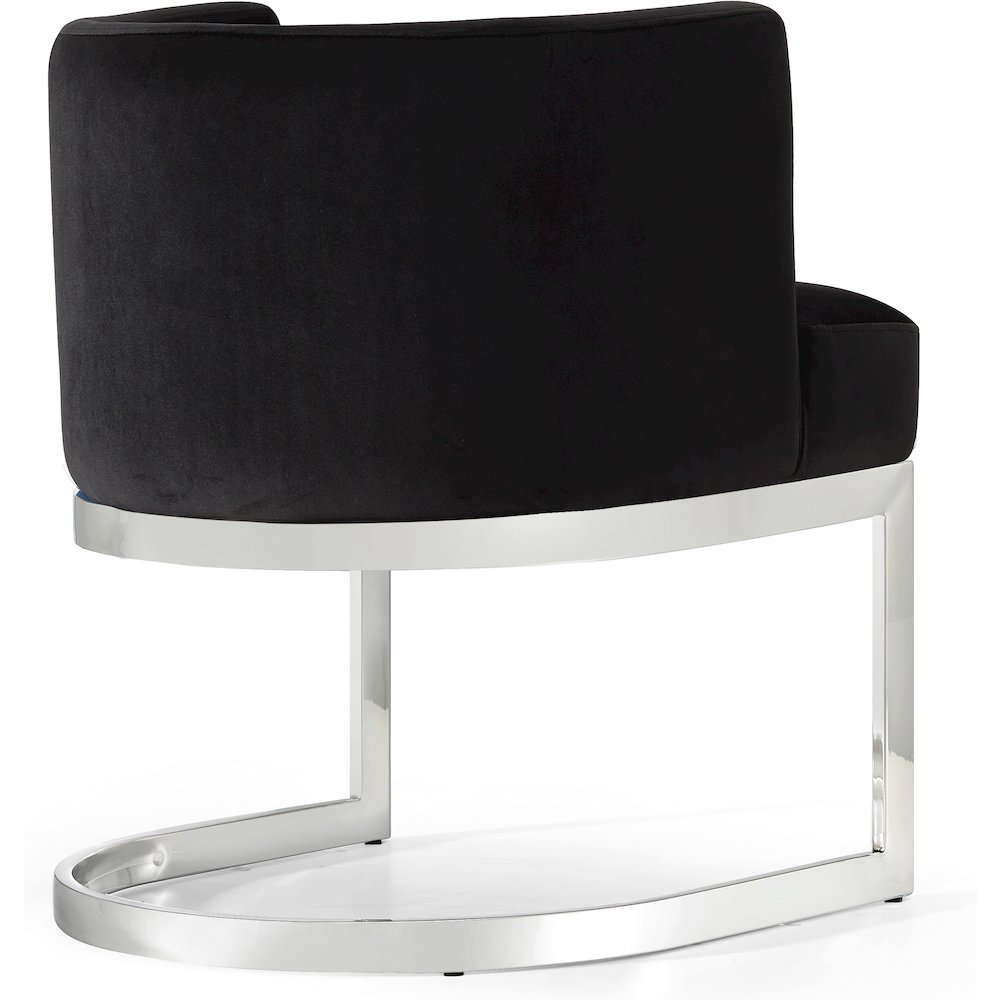 Gianna Black Velvet Dining Chair. Picture 2