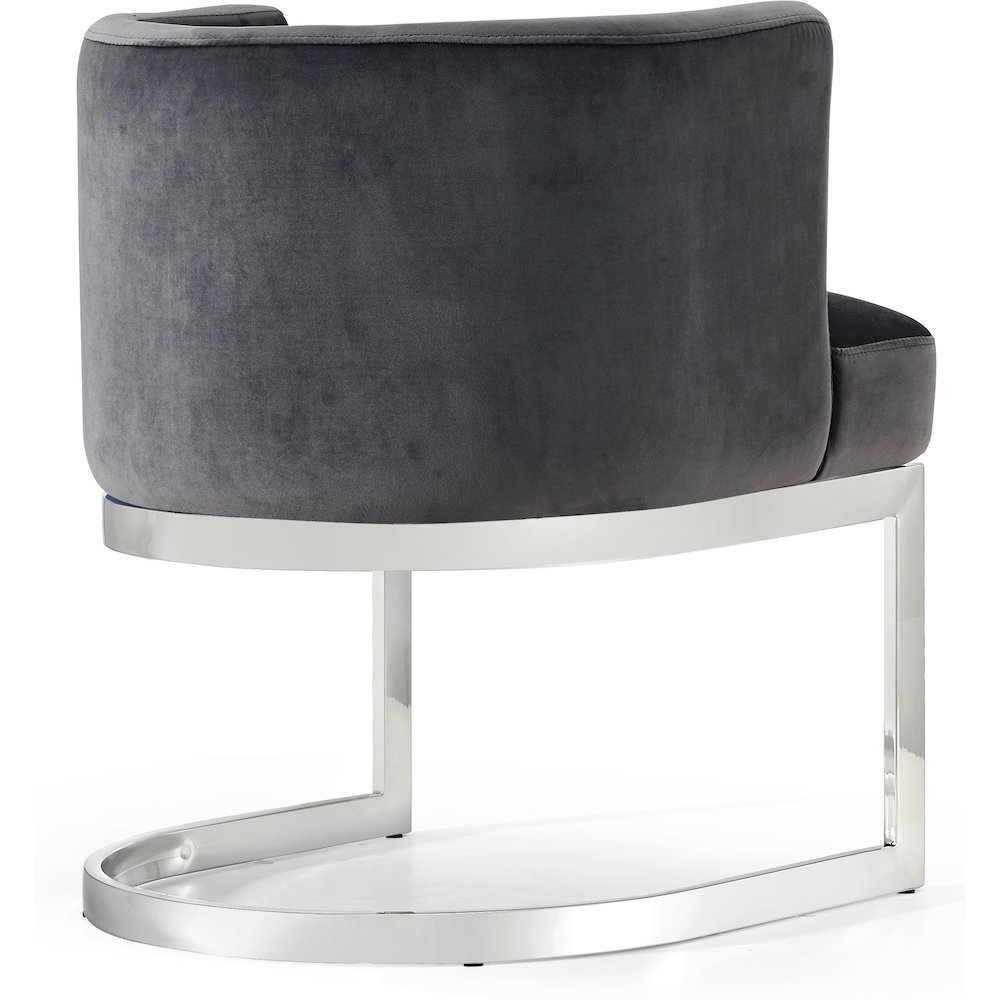 Gianna Grey Velvet Dining Chair. Picture 2
