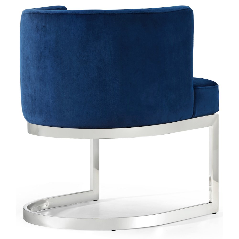 Gianna Navy Velvet Dining Chair. Picture 2