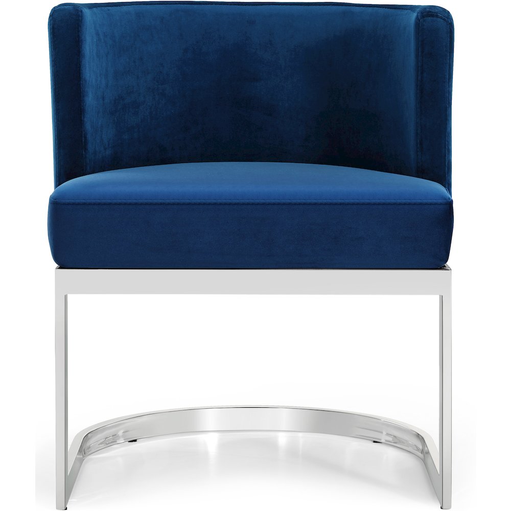 Gianna Navy Velvet Dining Chair. Picture 3