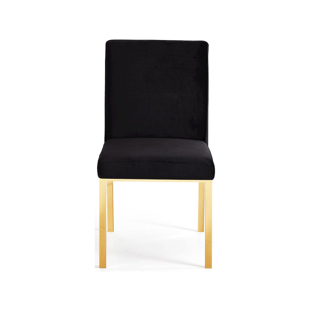 Opal Black Velvet Dining Chair, Set of 2. Picture 3