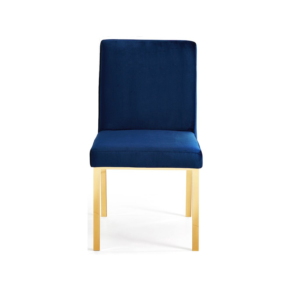 Opal Navy Velvet Dining Chair, Set of 2. Picture 3
