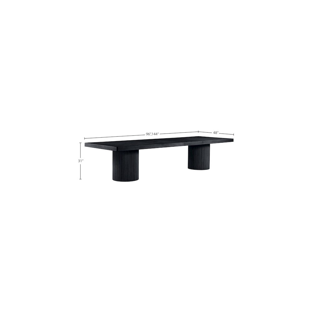 Belinda Black Dining Table. Picture 13