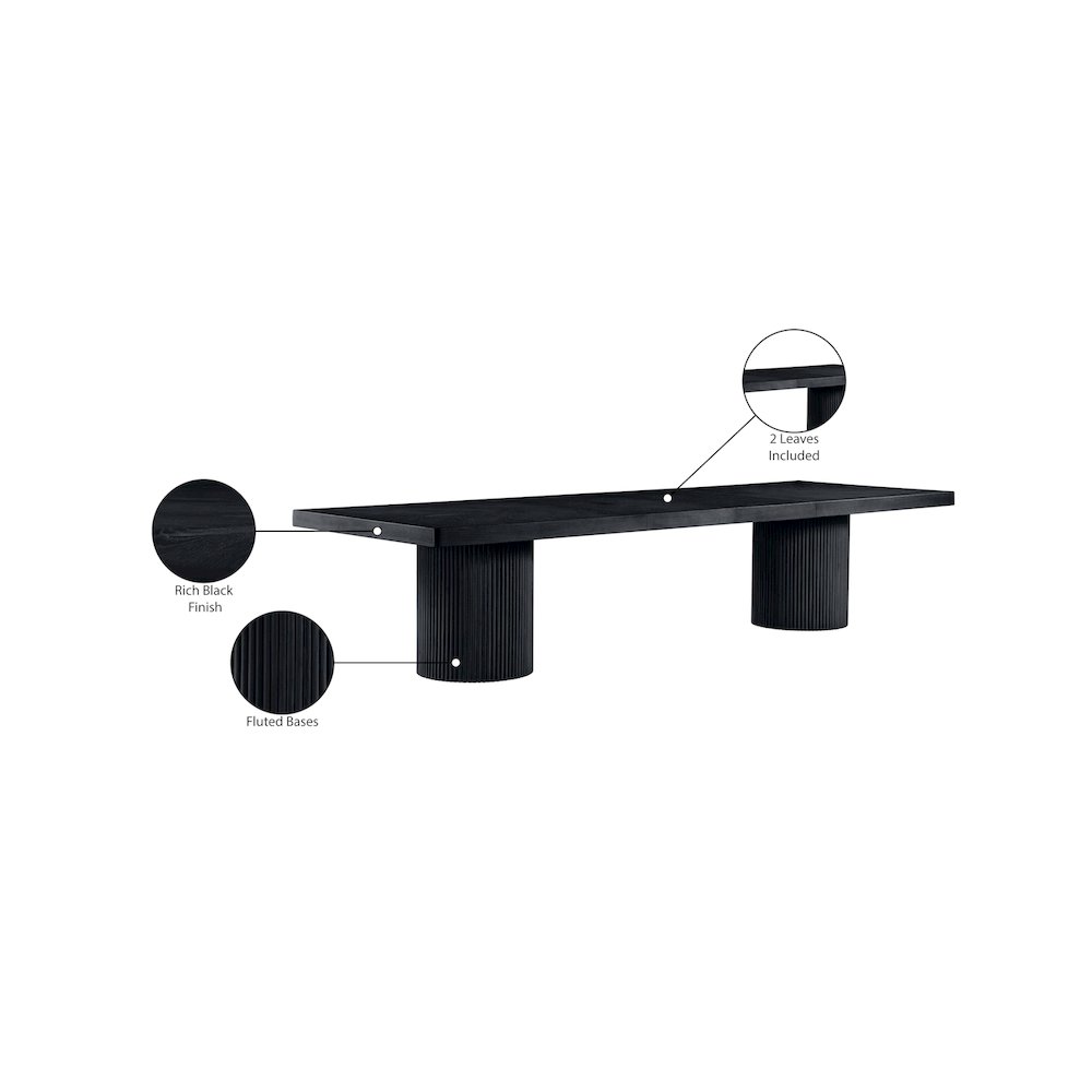 Belinda Black Dining Table. Picture 14