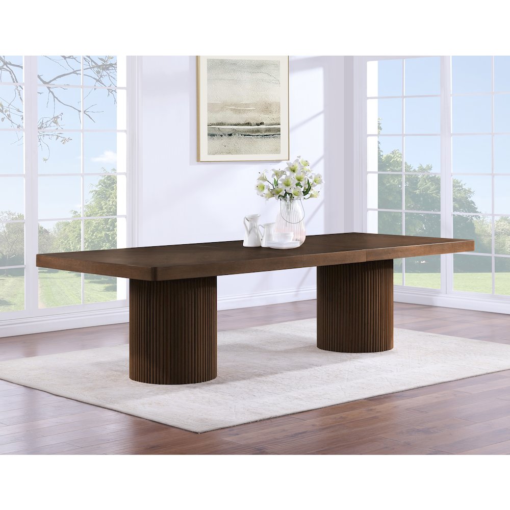 Belinda Brown Dining Table. Picture 2