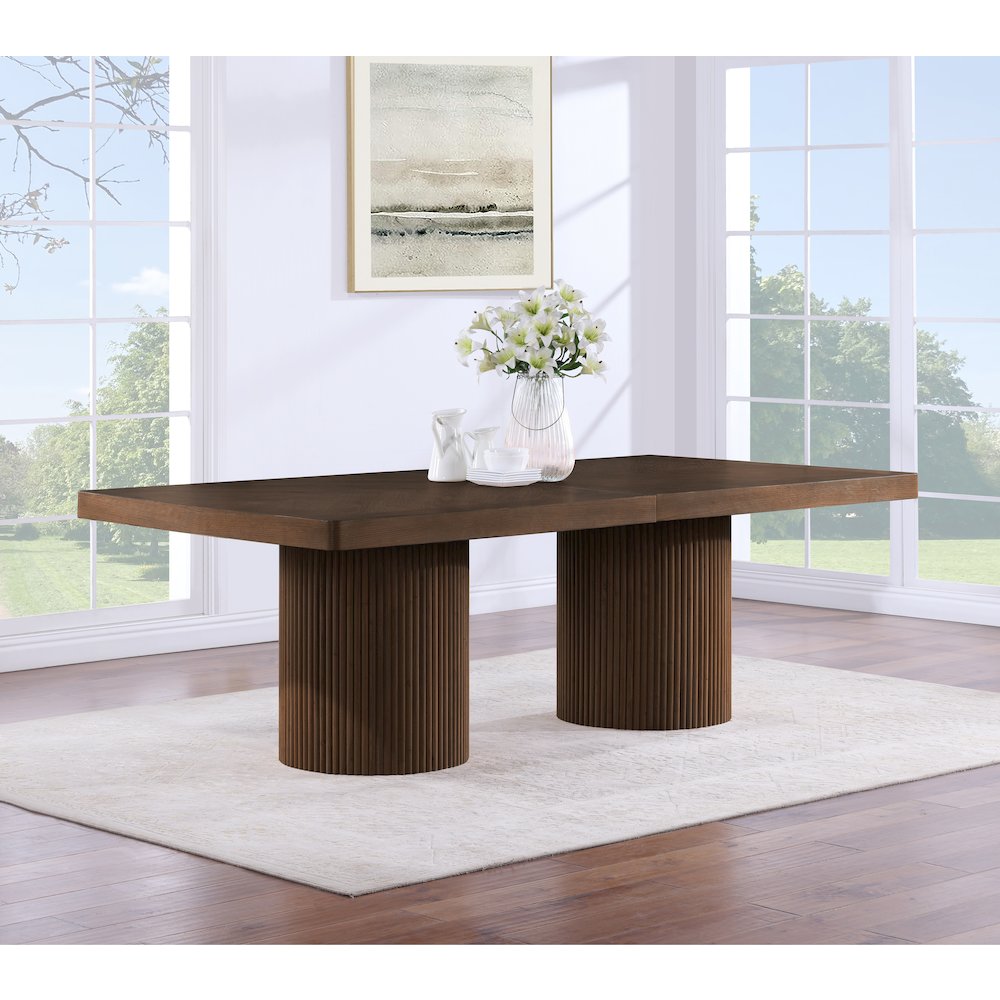 Belinda Brown Dining Table. Picture 3