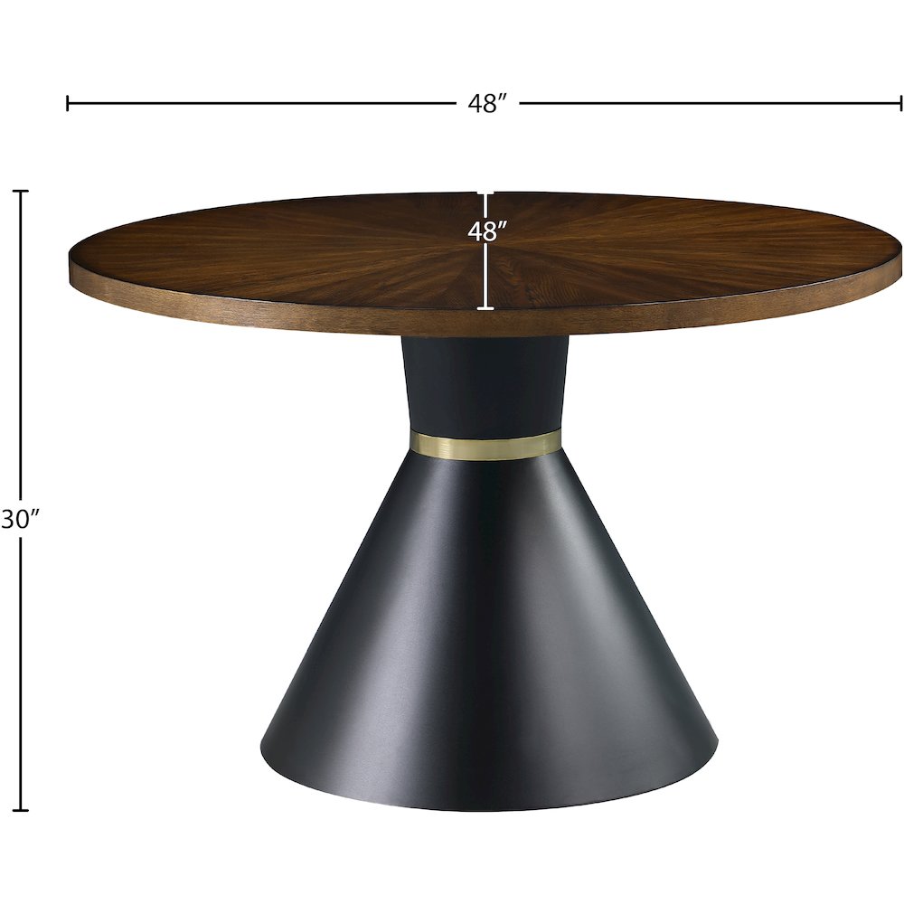 Sheridan Brown Wood Dining Table. Picture 3