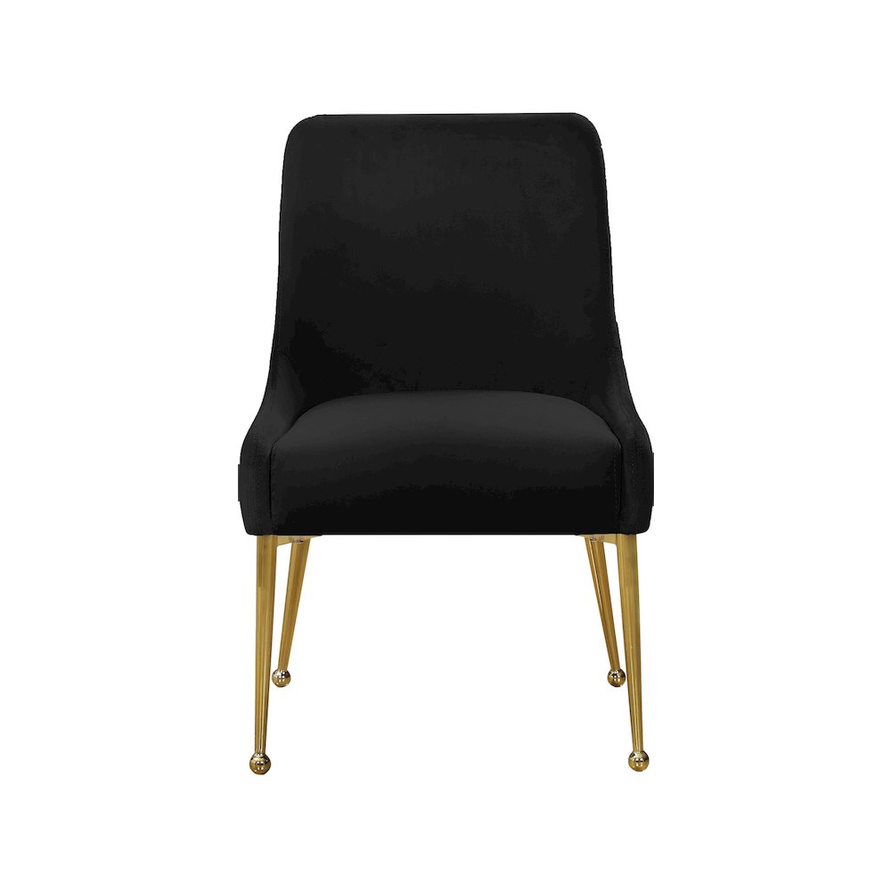 Owen Black Velvet Dining Chair, Set of 2. Picture 3