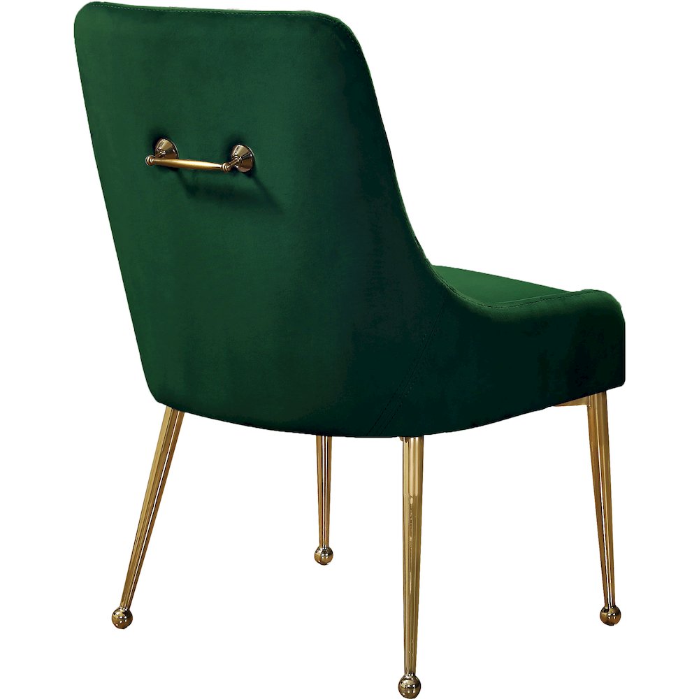 Owen Green Velvet Dining Chair, Set of 2. Picture 2