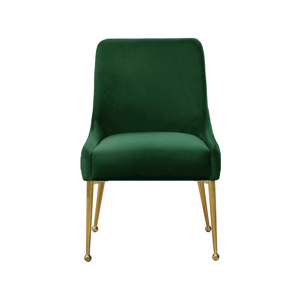 Owen Green Velvet Dining Chair, Set of 2. Picture 3
