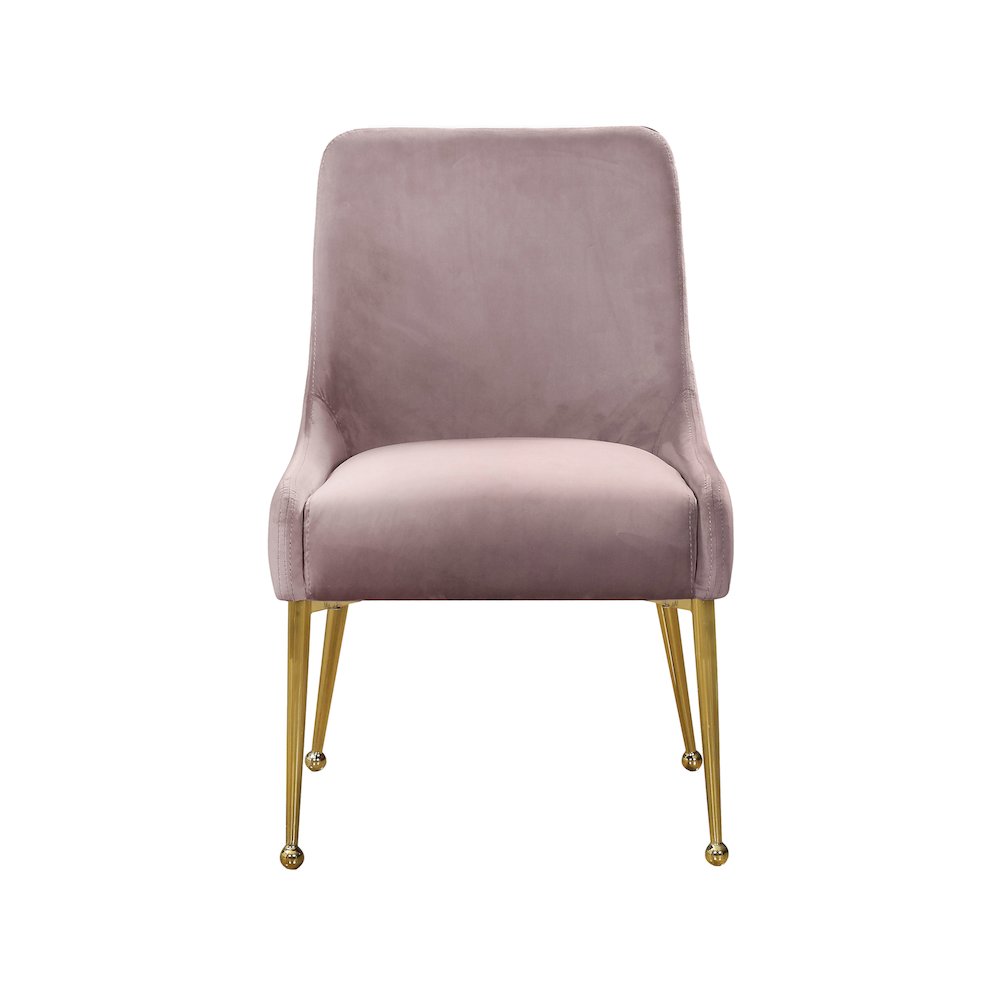 Owen Pink Velvet Dining Chair, Set of 2. Picture 3