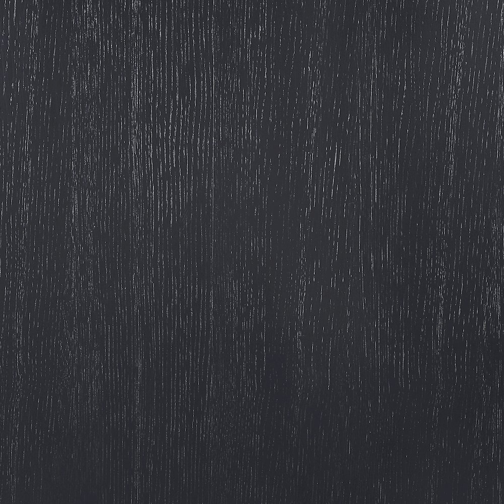 Mohari 112" / 160" Black Solid Wood And Oak Veneer Dining Table (3 Boxes). Picture 13