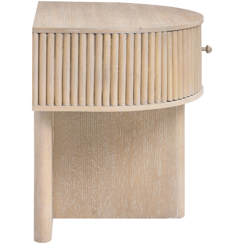 Cortland Natural Acacia Veneer And Solid Wood Night Stand. Picture 3