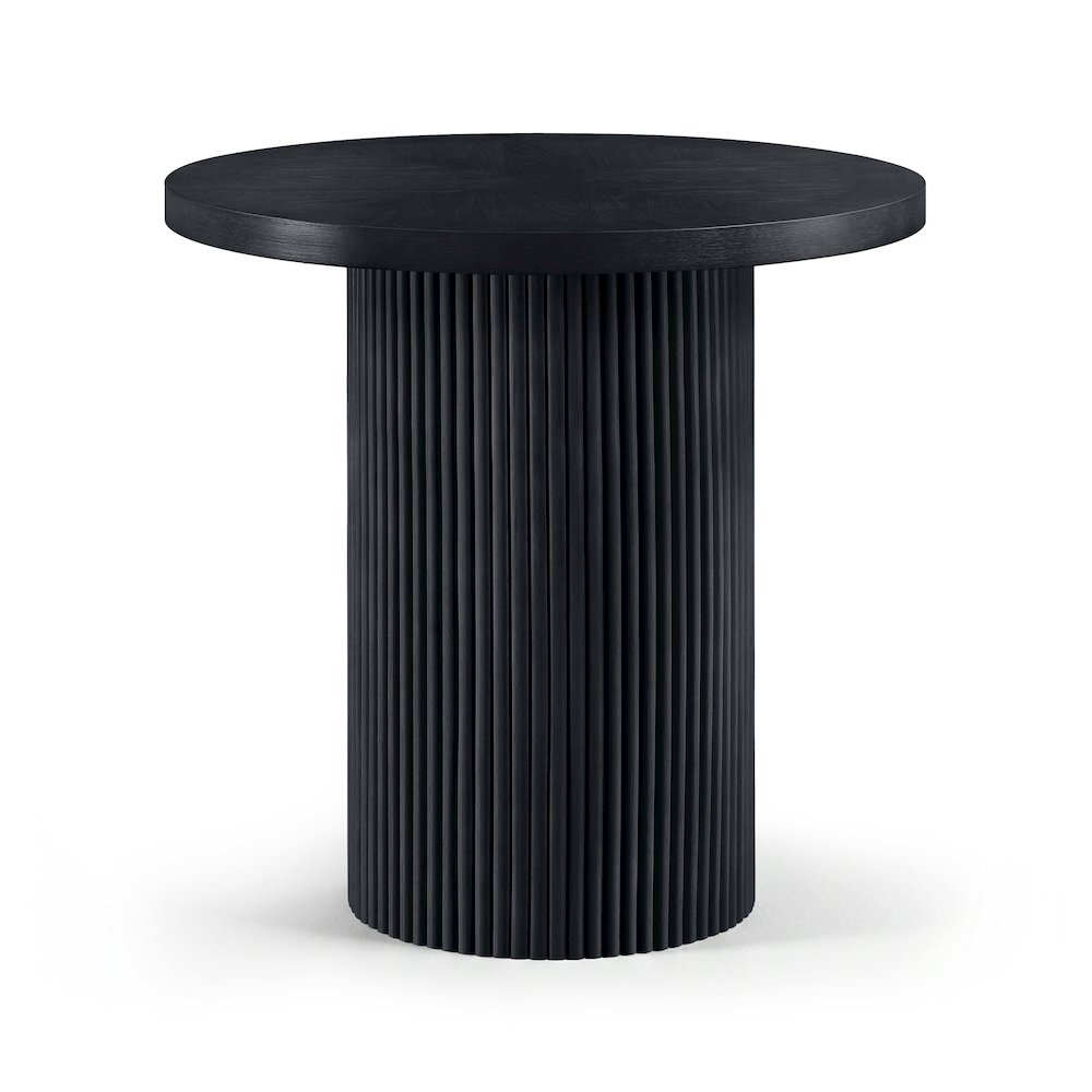 Belinda Black Oak Veneer And Solid Wood Counter Height Table. Picture 1