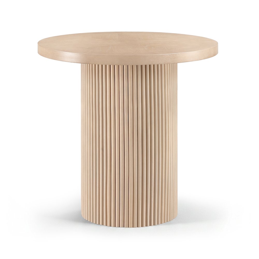 Belinda Natural Oak Veneer And Solid Wood Counter Height Table. Picture 1