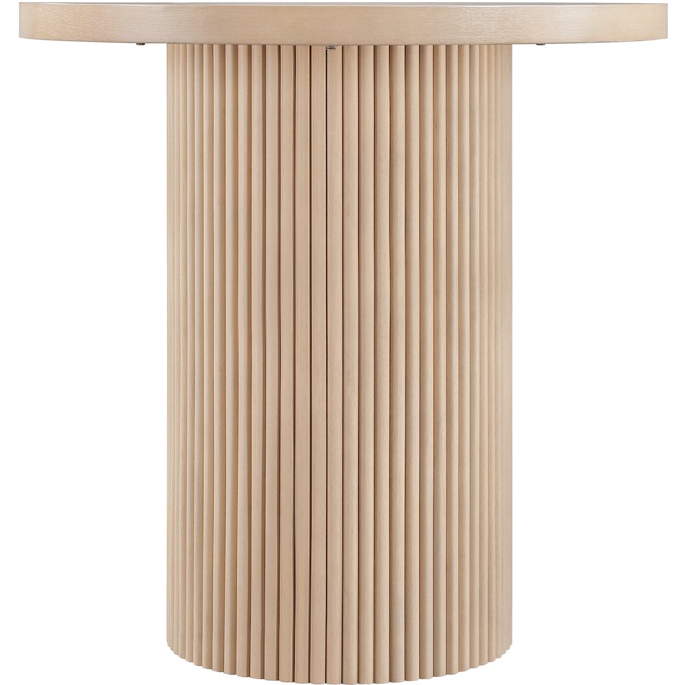 Belinda Natural Oak Veneer And Solid Wood Counter Height Table. Picture 3