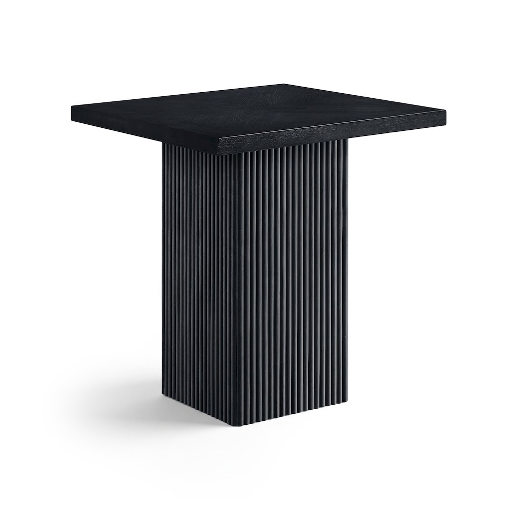 Belinda Black Oak Veneer And Solid Wood Counter Height Table. Picture 1