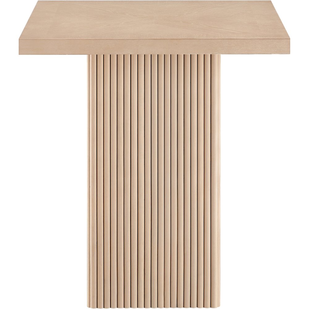Belinda Natural Oak Veneer And Solid Wood Counter Height Table. Picture 3