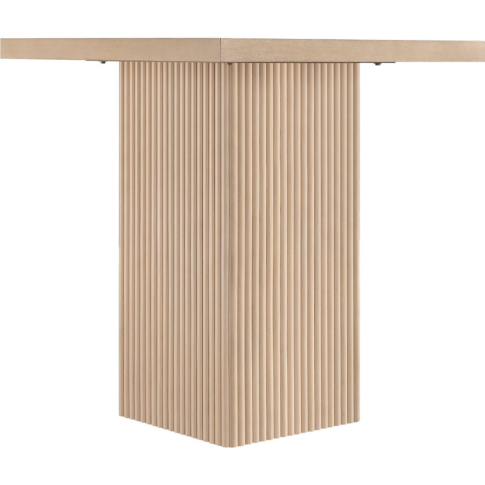 Belinda Natural Oak Veneer And Solid Wood Counter Height Table. Picture 4