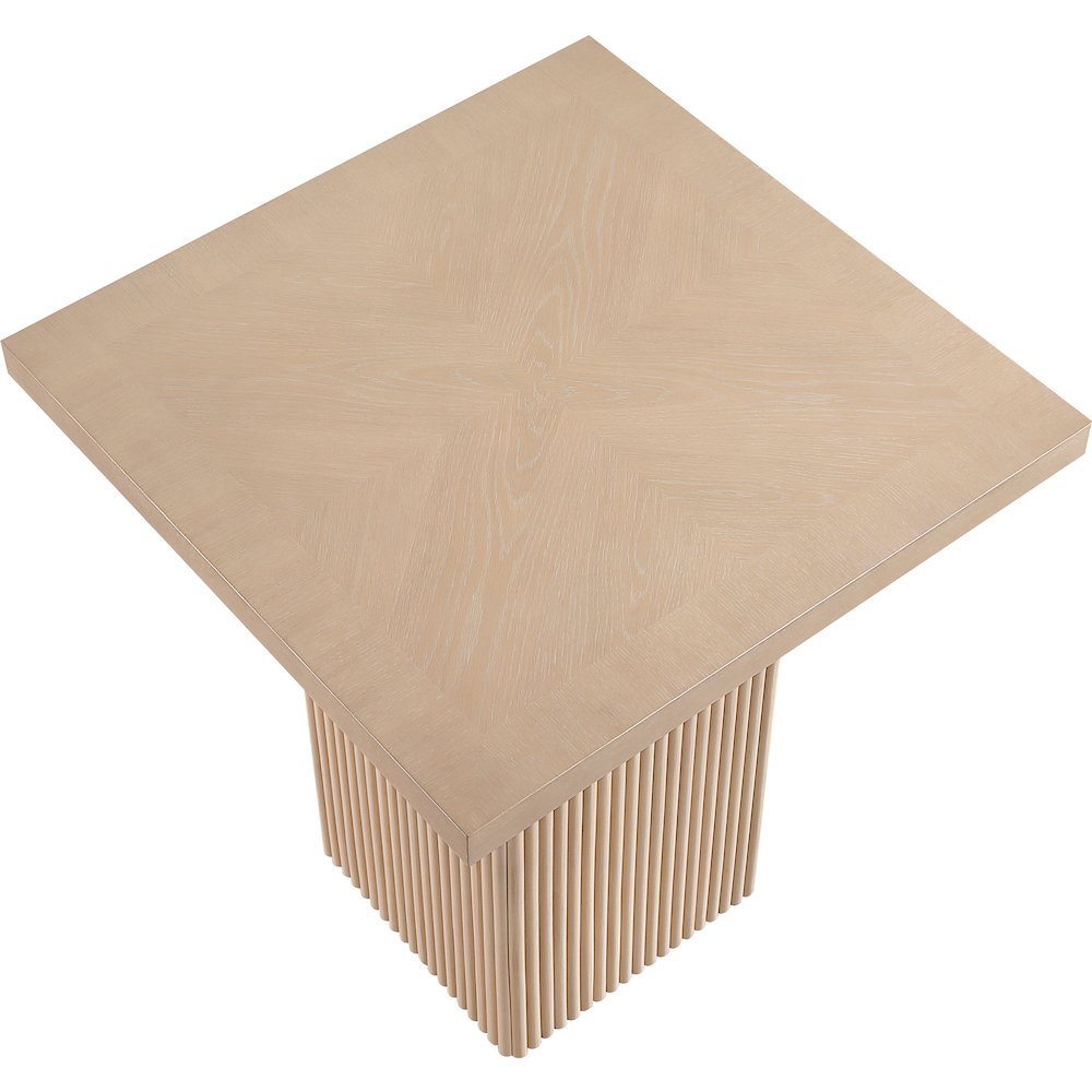 Belinda Natural Oak Veneer And Solid Wood Counter Height Table. Picture 5