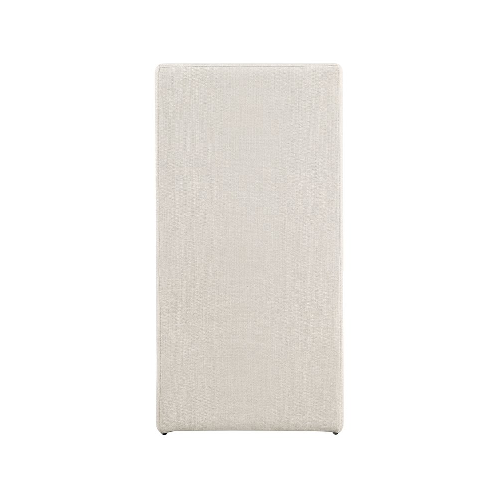 Benson Beige Linen Textured Fabric Dining Chair, Set of 2. Picture 2