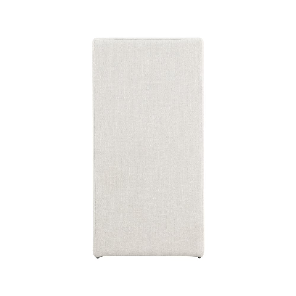 Benson Cream Linen Textured Fabric Dining Chair, Set of 2. Picture 2