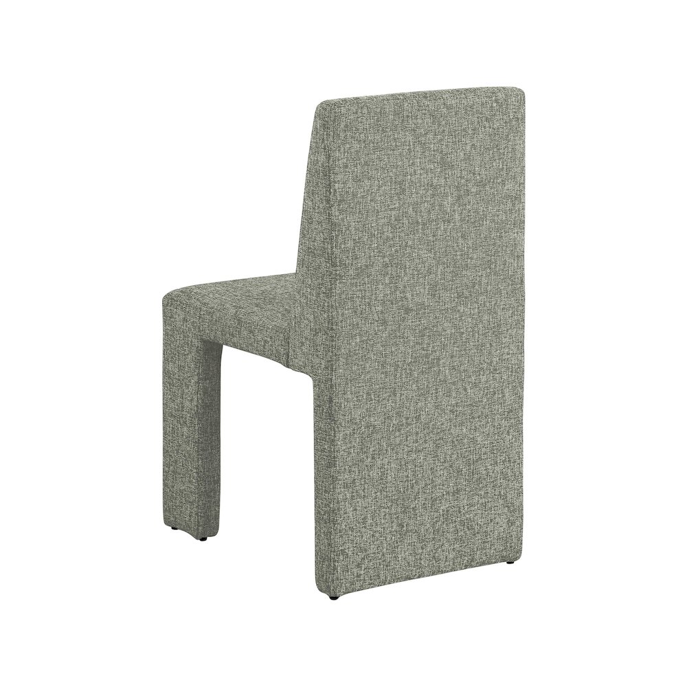 Benson Green Linen Textured Fabric Dining Chair, Set of 2. Picture 5