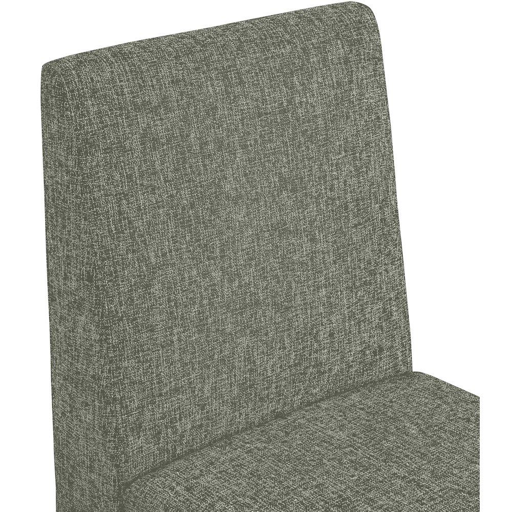 Benson Green Linen Textured Fabric Dining Chair, Set of 2. Picture 6