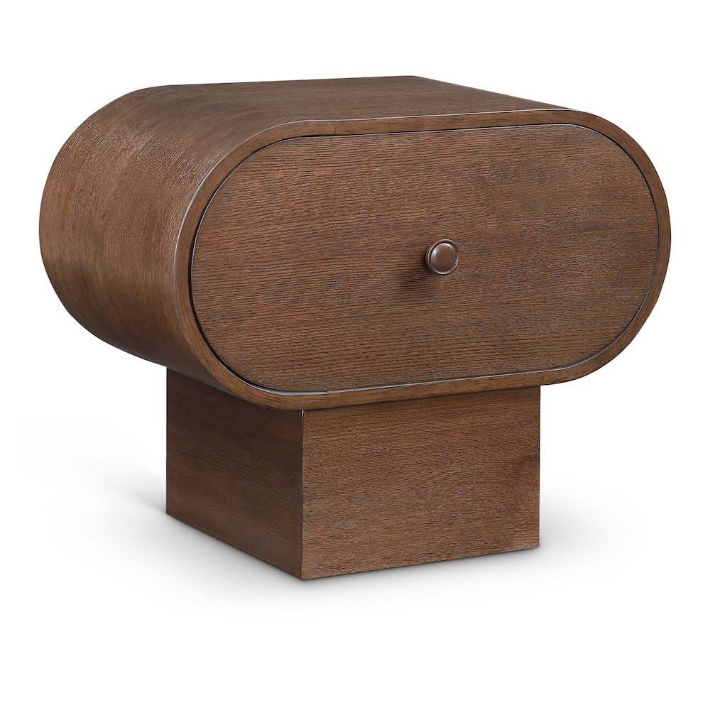 Harlow Brown Night Stand. Picture 1