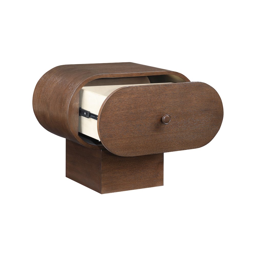Harlow Brown Night Stand. Picture 2