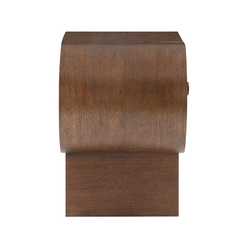 Harlow Brown Night Stand. Picture 5
