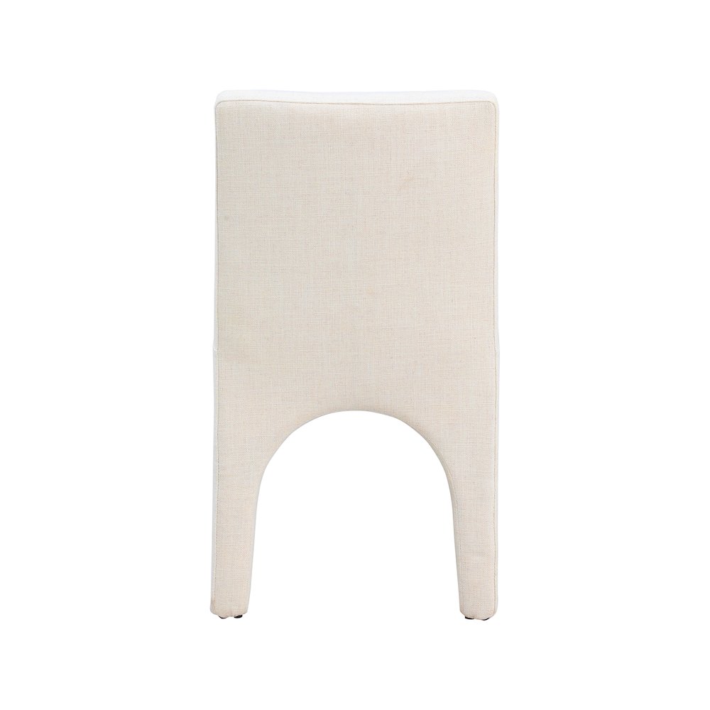 Gramercy Beige Linen Textured Fabric Dining Chair, Set of 2. Picture 2