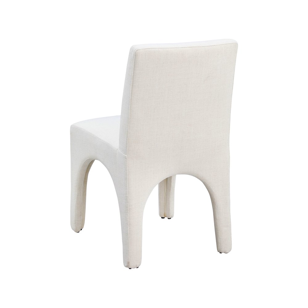Gramercy Beige Linen Textured Fabric Dining Chair, Set of 2. Picture 5