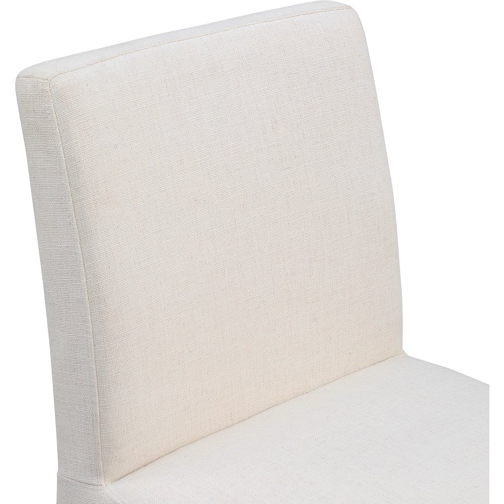 Gramercy Beige Linen Textured Fabric Dining Chair, Set of 2. Picture 6
