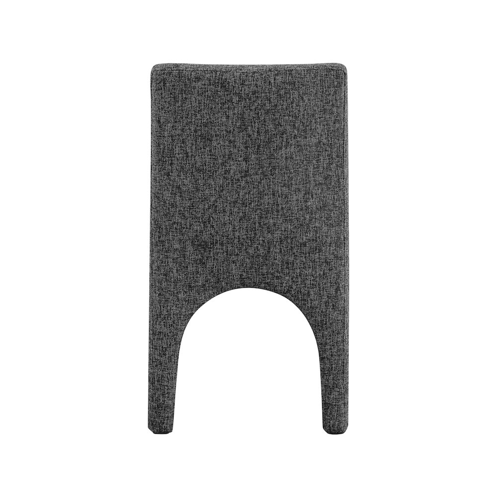 Gramercy Black Linen Textured Fabric Dining Chair, Set of 2. Picture 2