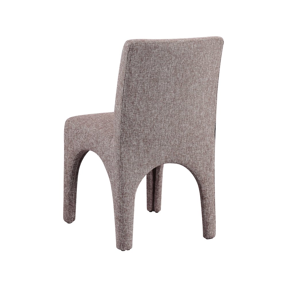 Gramercy Brown Linen Textured Fabric Dining Chair, Set of 2. Picture 5
