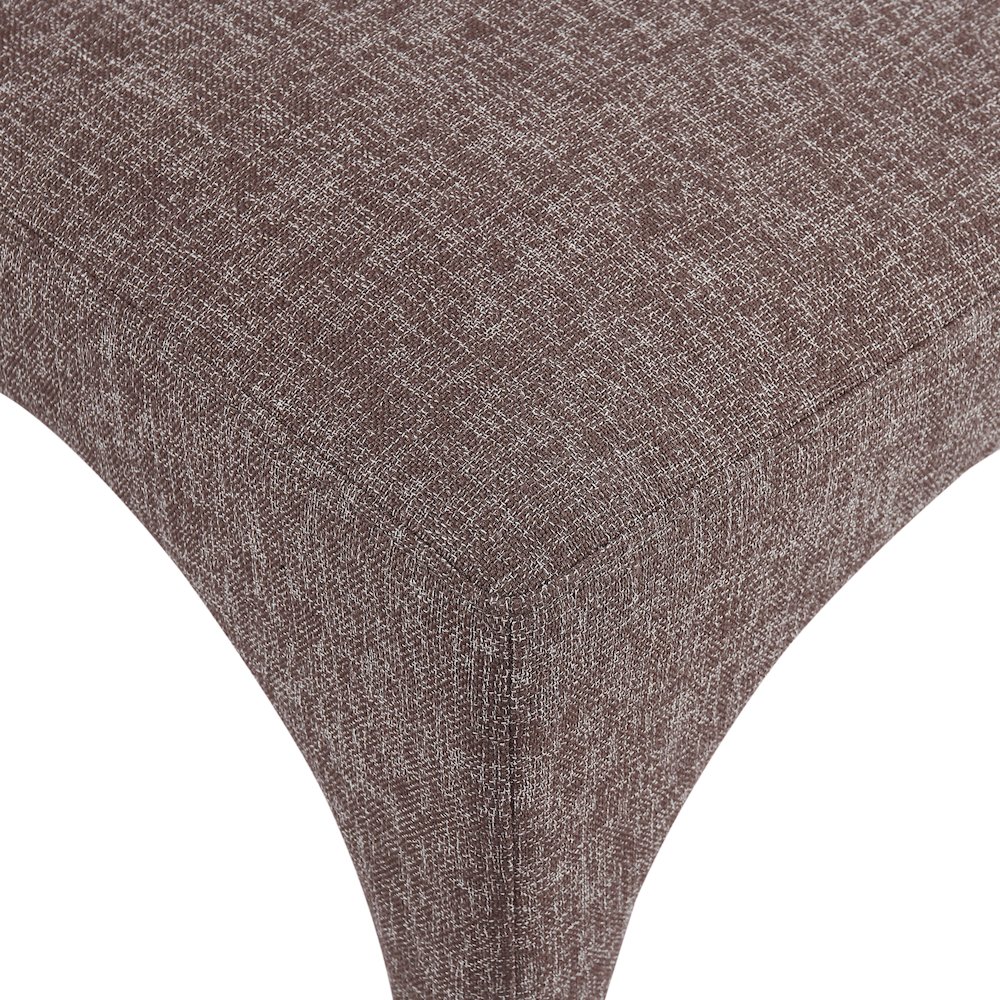 Gramercy Brown Linen Textured Fabric Dining Chair, Set of 2. Picture 6