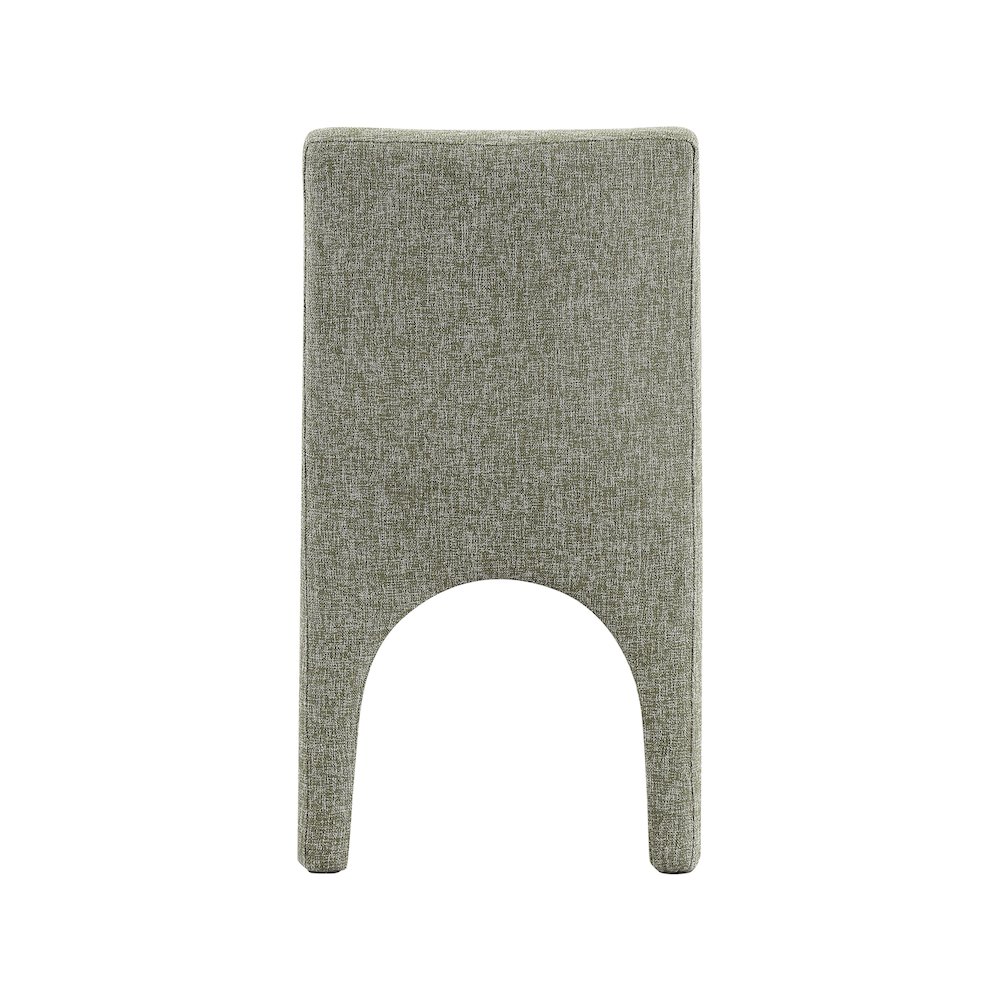 Gramercy Green Linen Textured Fabric Dining Chair, Set of 2. Picture 2