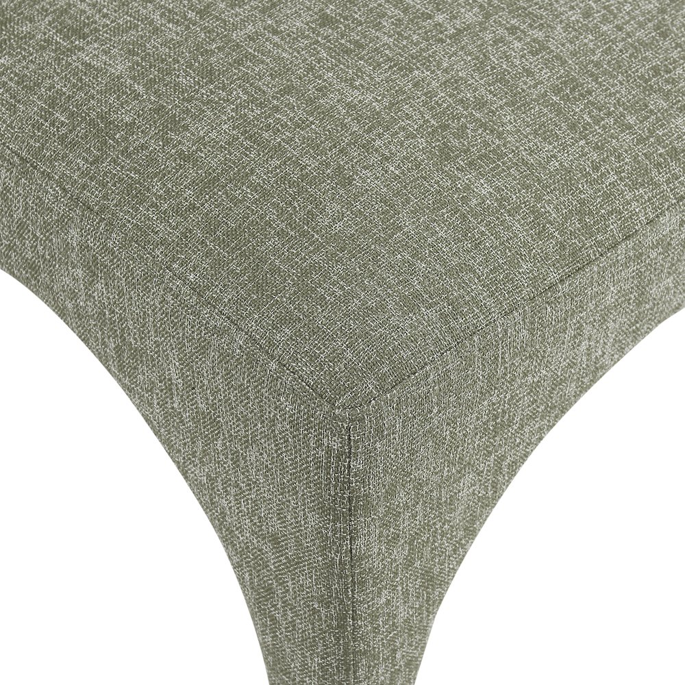 Gramercy Green Linen Textured Fabric Dining Chair, Set of 2. Picture 6
